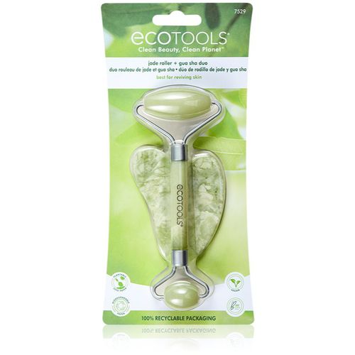 Jade Roller & Gua Sha rodillo de masaje para el rostro y accesorio para masaje 2 ud - EcoTools - Modalova