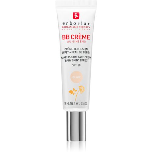 BB Cream Tönungscreme für den perfekten Look mit SPF 20 kleine Packung Farbton Clair 15 ml - Erborian - Modalova