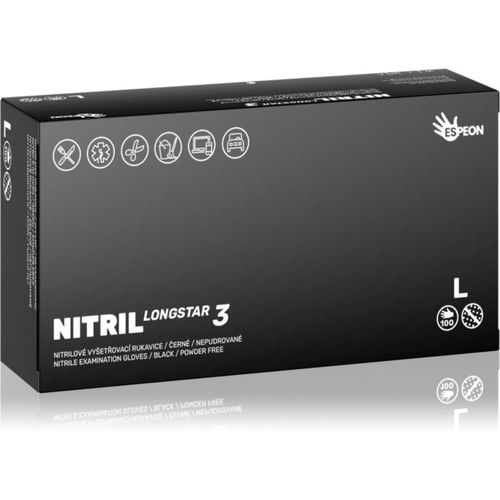 Nitril Longstar3 Black guantes de nitrilo sin talco tamaño L 2x50 ud - Espeon - Modalova