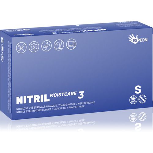 Nitril Moistcare3 Dark Blue guantes de nitrilo sin talco con efecto humectante tamaño S 2x50 ud - Espeon - Modalova