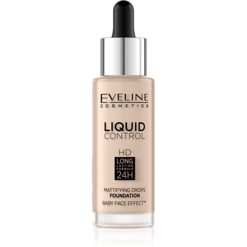 Liquid Control fondotinta liquido con pipetta colore 010 Light Beige 32 ml - Eveline Cosmetics - Modalova