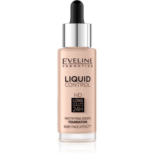 Liquid Control fondotinta liquido con pipetta colore 020 Rose Beige 32 ml - Eveline Cosmetics - Modalova