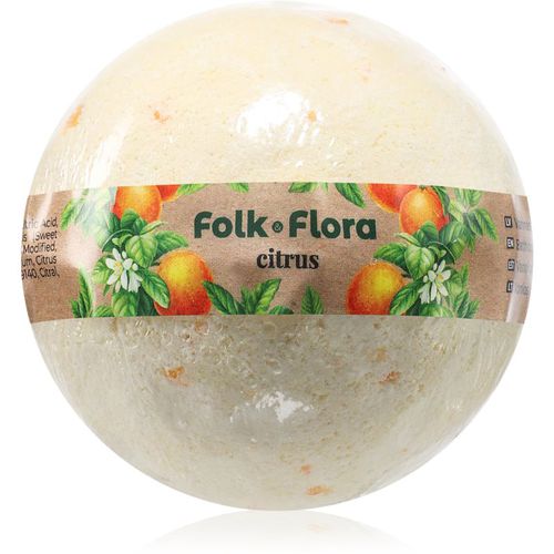 Citrus bomba de baño con efecto refrescante 130 g - Folk & Flora - Modalova