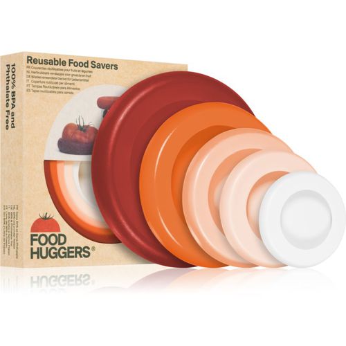 Set set de tapas de silicona para frutas y verduras color Terracotta 5 ud - Food Huggers - Modalova