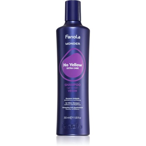 Wonder No Yellow Extra Care Shampoo champú para neutralizar el tono amarillo 350 ml - Fanola - Modalova