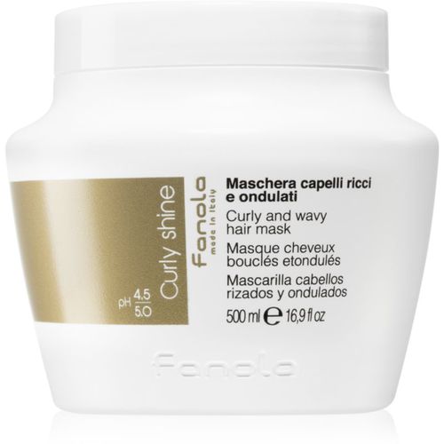 Curly Shine mascarilla nutritiva para cabello ondulado y rizado 500 ml - Fanola - Modalova