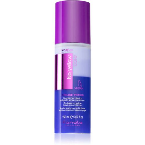 No Yellow 2 phase potion acondicionador sin aclarado para cabello rubio y con mechas 150 ml - Fanola - Modalova