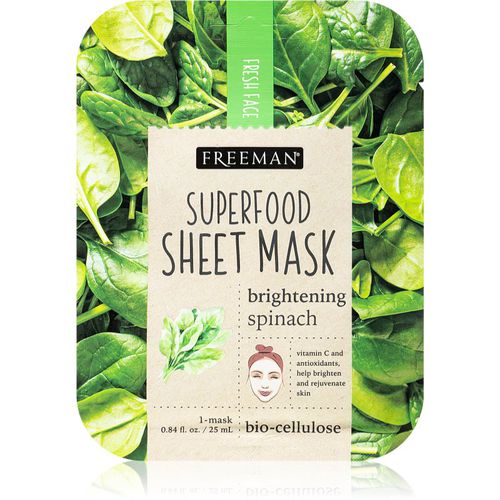 Superfood Spinach maschera viso illuminante in tessuto 25 ml - Freeman - Modalova