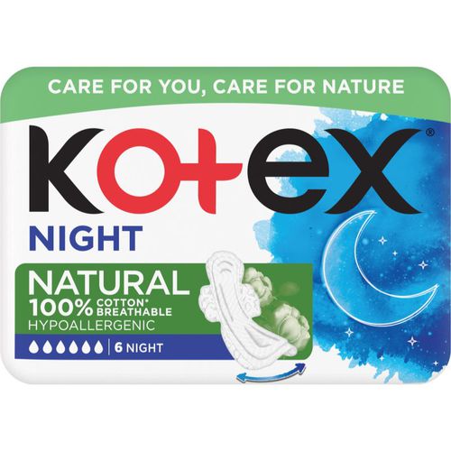 Kotex Natural Night assorbenti 6 pz - Kotex - Modalova