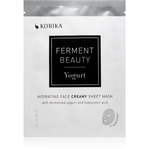 FermentBeauty Hydrating Face Sheet Mask with Fermented Yogurt and Hyaluronic Acid mascarilla de tela hidratante con yogur fermentado y ácido hi - KORIKA - Modalova