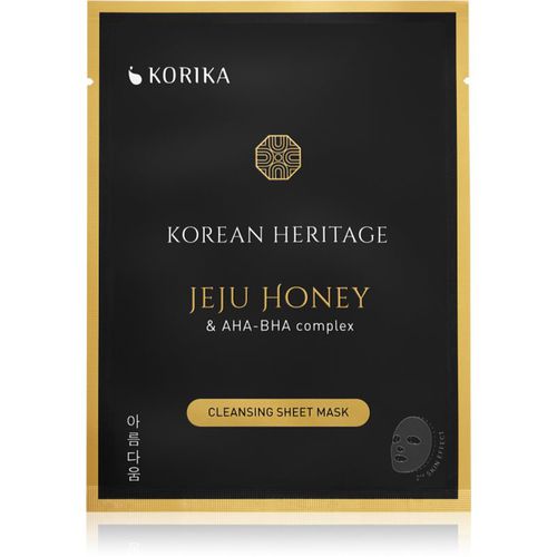 Korean Heritage Jeju Honey & AHA-BHA Complex Cleansing Sheet Mask Máscara de tejido para limpieza facial 25 g - KORIKA - Modalova