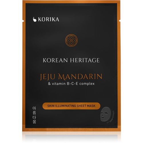 Korean Heritage Jeju Mandaring & Vitamin B-C-E Complex Skin Illuminating Sheet Mask maschera viso illuminante in tessuto 25 g - KORIKA - Modalova