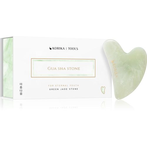 Tools Gua Sha Green Jade Stone accesorio para masaje para el rostro 1 ud - KORIKA - Modalova