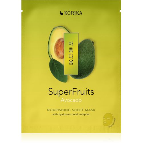 SuperFruits Avocado - Nourishing Sheet Mask maschera viso nutriente in tessuto Avocado 25 g - KORIKA - Modalova