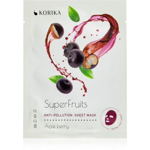 SuperFruits Acai Berry - Anti-pollution Sheet Mask mascarilla hoja con efecto desintoxicante Acai berry 25 g - KORIKA - Modalova