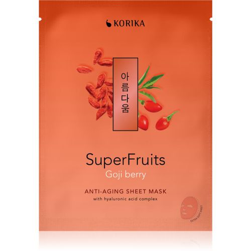 SuperFruits Goji Berry - Anti-aging Sheet Mask mascarilla facial rejuvenecedora Goji berry 25 g - KORIKA - Modalova