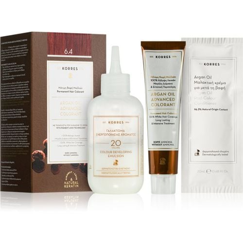 Argan Oil Permanent-Haarfarbe mit Arganöl Farbton 6.4 Copper Dark Blonde 50 ml - Korres - Modalova