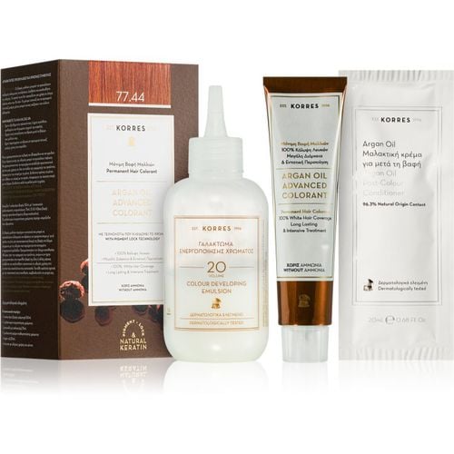 Argan Oil Permanent-Haarfarbe mit Arganöl Farbton 77.44 Intense Copper Blonde 50 ml - Korres - Modalova