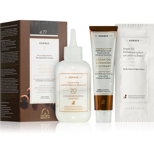 Argan Oil Permanent-Haarfarbe mit Arganöl Farbton 4.77 Dark Choco 50 ml - Korres - Modalova