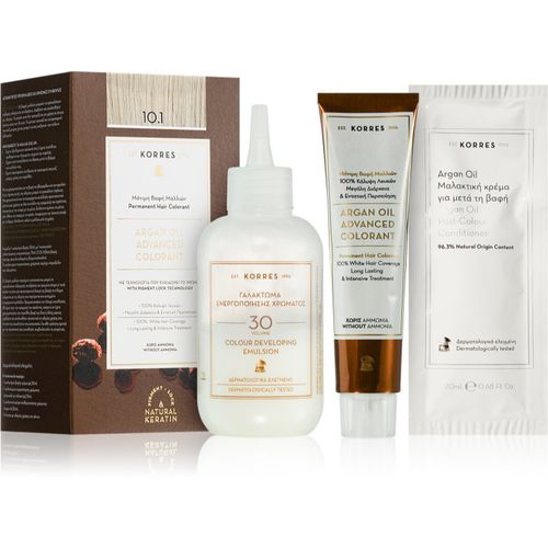 Argan Oil Permanent-Haarfarbe mit Arganöl Farbton 10.1 Platinum Ash Blonde 50 ml - Korres - Modalova