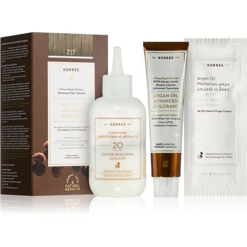 Argan Oil Permanent-Haarfarbe mit Arganöl Farbton 7.17 Dark Blonde Beige 50 ml - Korres - Modalova