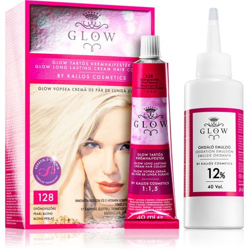 Glow tinta permanente per capelli colore 128 Pearl Blond 100 ml - Kallos - Modalova