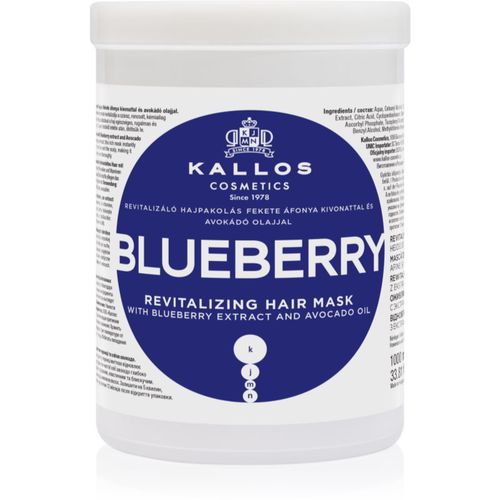 KJMN Professional Blueberry Revitalisierende Maske für trockenes, beschädigtes und gefärbtes Haar 1000 ml - Kallos - Modalova