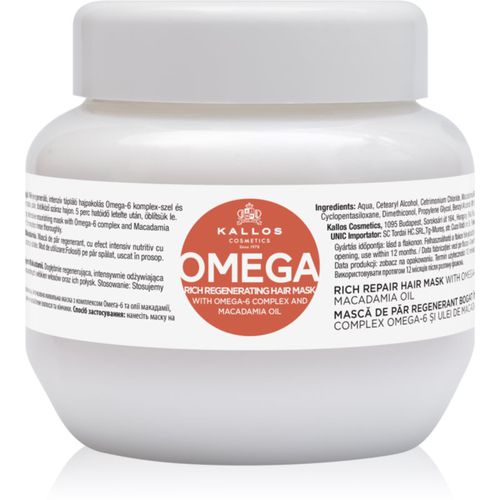 KJMN Professional Omega mascarilla nutritiva para cabello con complejo omega-6 y aceite de macadamia 275 ml - Kallos - Modalova