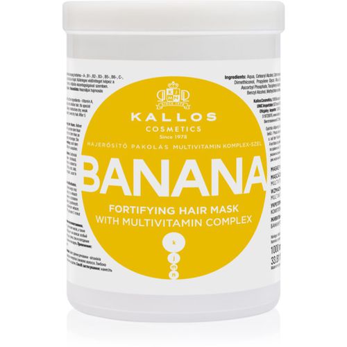 KJMN Professional Banana mascarilla fortalecedora con complejo multivitamínico 1000 ml - Kallos - Modalova