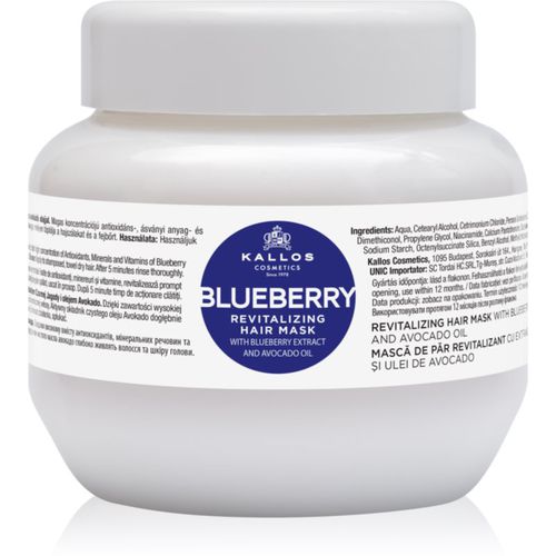 KJMN Professional Blueberry maschera rivitalizzante per capelli secchi, rovinati e trattati chimicamente 275 ml - Kallos - Modalova