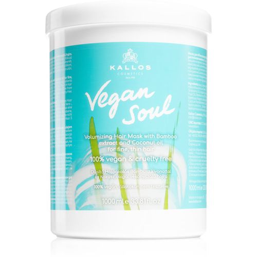 Vegan Soul Volumizing Maske mit ernährender Wirkung für mehr Haarvolumen 1000 ml - Kallos - Modalova