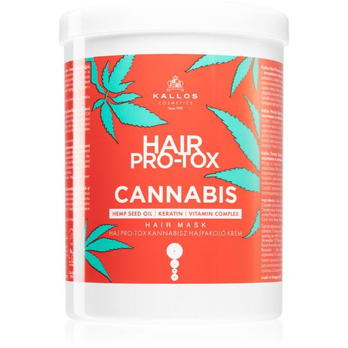 Hair Pro-Tox Cannabis mascarilla regeneradora para cabello con aceite de cáñamo 1000 ml - Kallos - Modalova