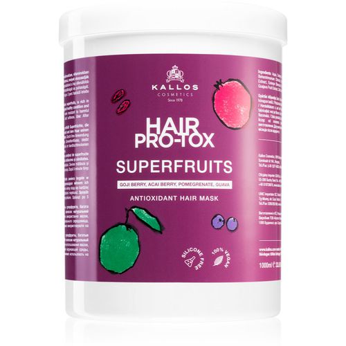 Hair Pro-Tox Superfruits Regenerierende Maske für strapaziertes Haar ohne Glanz 1000 ml - Kallos - Modalova