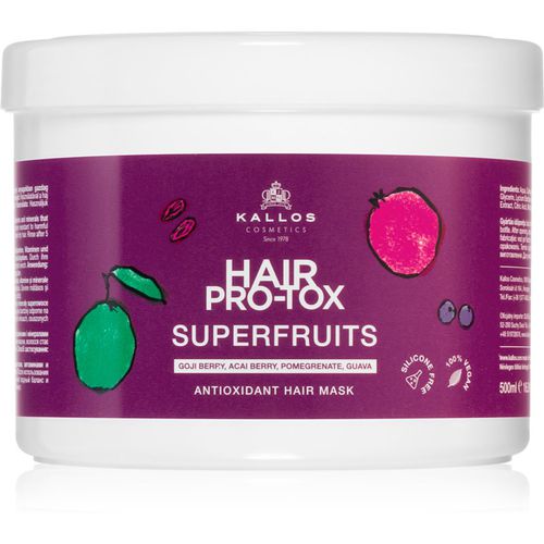 Hair Pro-Tox Superfruits Regenerierende Maske für strapaziertes Haar ohne Glanz 500 ml - Kallos - Modalova