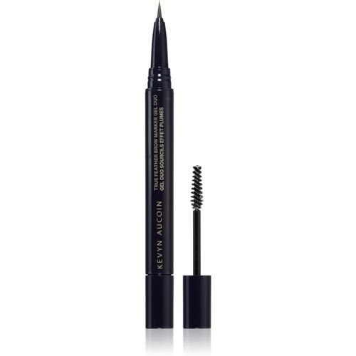 True Feather Brow Marker Gel Duo matita per sopracciglia con spazzolino colore Ash Blonde 0,4 ml - Kevyn Aucoin - Modalova