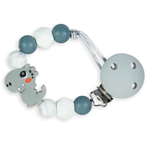 Pacifier Holder fermaglio per ciuccio Dino Grey 1 pz - KidPro - Modalova