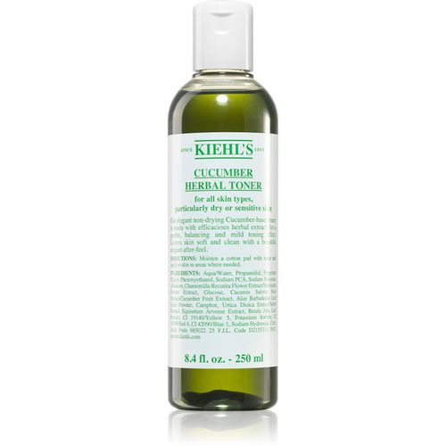 Cucumber Herbal Alcohol-Free Toner lozione tonica viso per pelli secche e sensibili 250 ml - Kiehl's - Modalova