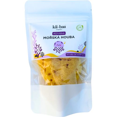 Natural Sponge Wash esponja de baño marina natural para bebés 8-10 cm 1 ud - kii-baa® organic - Modalova