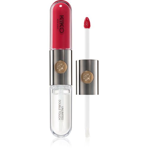 Unlimited Double Touch barra de labios líquida de larga duración tono 108 Satin Currant Red 6 ml - KIKO Milano - Modalova