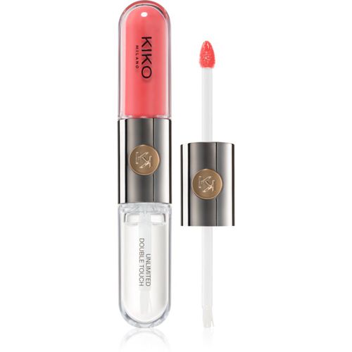 Unlimited Double Touch langanhaltender flüssiger Lippenstift Farbton 113 Satin Coral 6 ml - KIKO Milano - Modalova