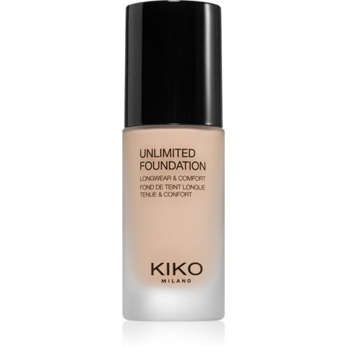 Unlimited Foundation fondotinta liquido lunga tenuta effetto opaco colore 1.5 Neutral 30 ml - KIKO Milano - Modalova