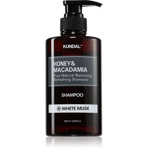 Honey & Macadamia White Musk champú natural para cabello seco y dañado 500 ml - KUNDAL - Modalova