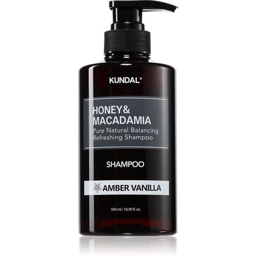 Honey & Macadamia Amber Vanilla shampoo naturale per capelli rovinati e secchi 500 ml - KUNDAL - Modalova