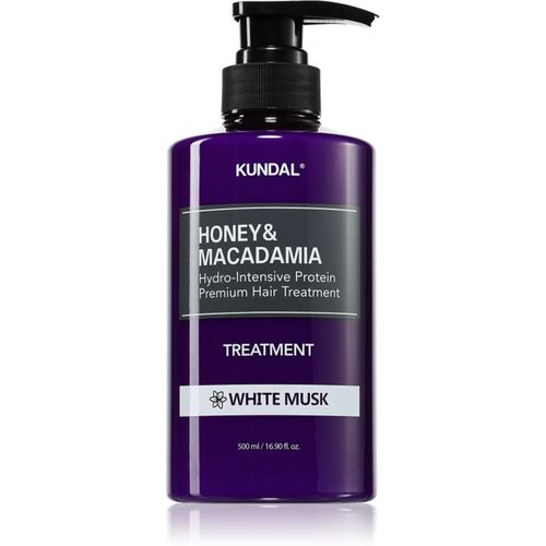 Honey & Macadamia White Musk trattamento idratante intensivo per capelli rovinati e secchi 500 ml - KUNDAL - Modalova