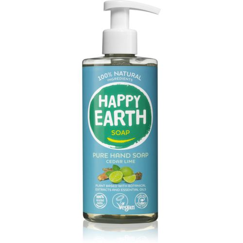 Natural Hand Soap Cedar Lime sapone liquido per le mani 300 ml - Happy Earth - Modalova