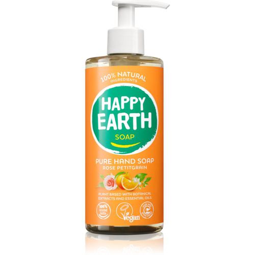 Natural Pure Hand Soap Rose Petitgrain jabón líquido para manos 300 ml - Happy Earth - Modalova