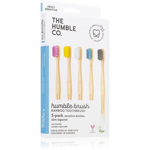 Brush Adult cepillo dental de bambú extra suave I. 5 ud - The Humble Co. - Modalova