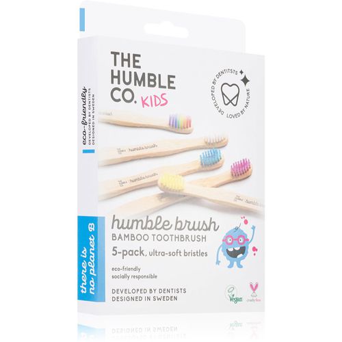 Brush Kids cepillo dental de bambú ultra suave para niños 5 ud - The Humble Co. - Modalova