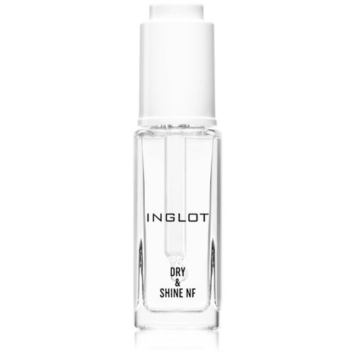 Dry & Shine NF top coat per unghie per accelerare l'asciugatura dello smalto con pipetta 9 ml - Inglot - Modalova