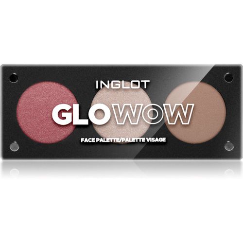 Face Palette illuminante, bronzer e blush colore GLOWOW 7 g - Inglot - Modalova